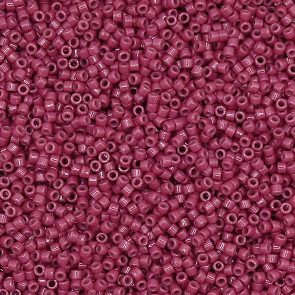 Miyuki 11/0 Delica Seed Beads, duracoat opaque pansy (DB2118)