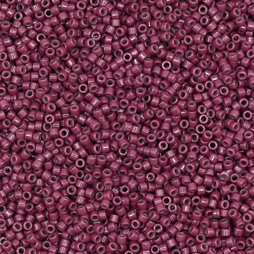 Miyuki 11/0 Delica Seed Beads, duracoat grape purple (DB2355)
