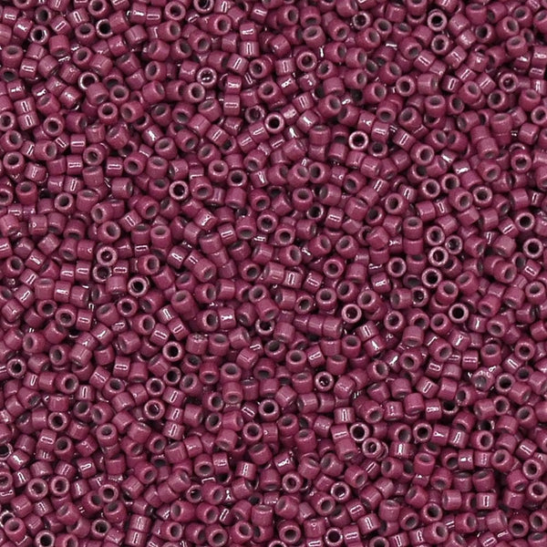 Miyuki 11/0 Delica Seed Beads, duracoat grape purple (DB2355)