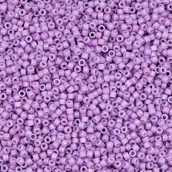 Miyuki 11/0 Delica Seed Beads, duracoat opaque crocus (DB2136)