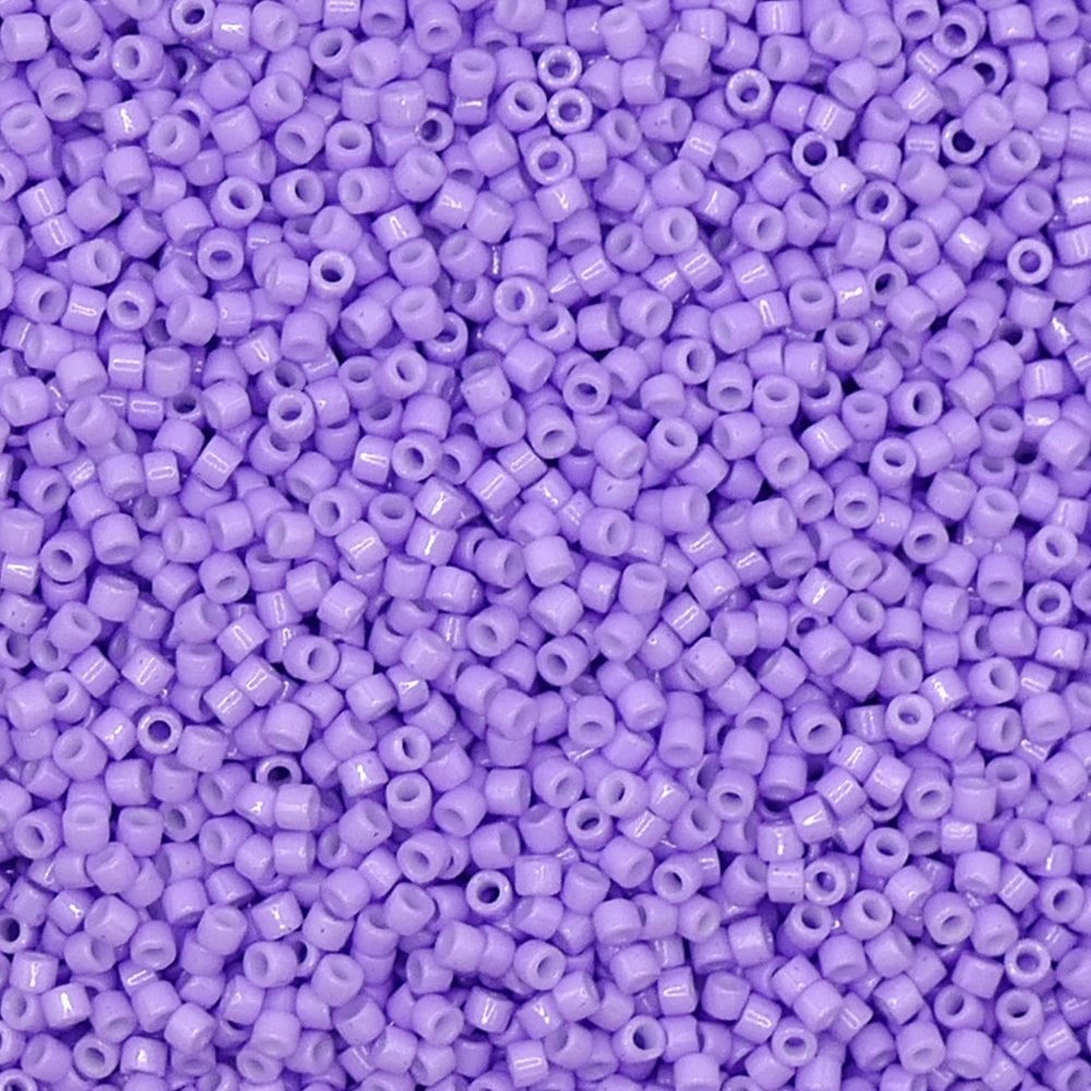 Miyuki 11/0 Delica Seed Beads, duracoat opaque columbine (DB2138)
