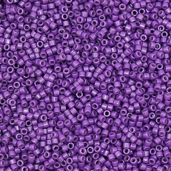 Miyuki 11/0 Delica Seed Beads, duracoat opaque anemone (DB2140)