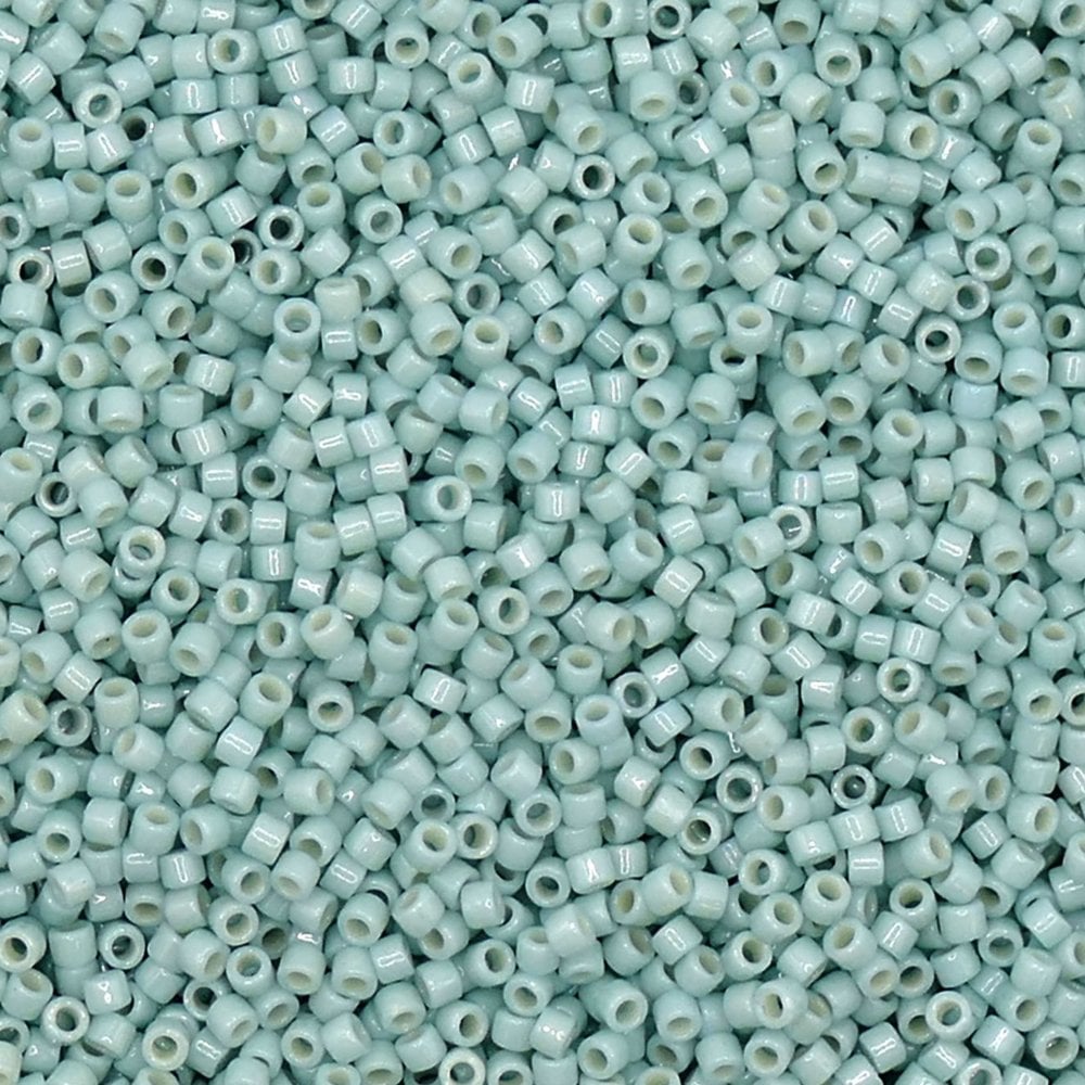 Miyuki 11/0 Delica Seed Beads, duracoat opaque ocean spray (DB2356)