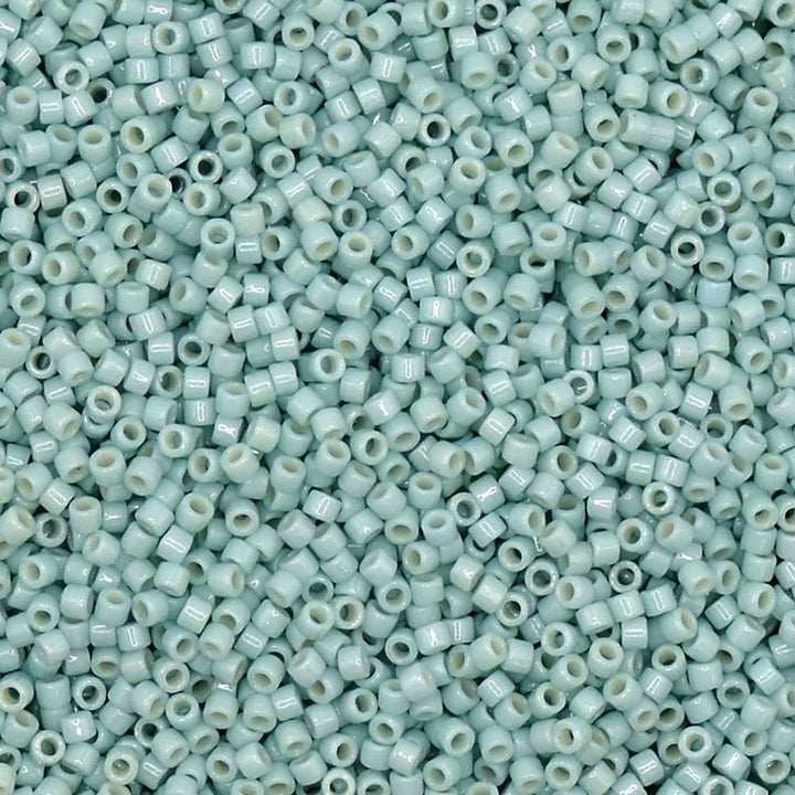 Miyuki 11/0 Delica Seed Beads, duracoat opaque ocean spray (DB2356)
