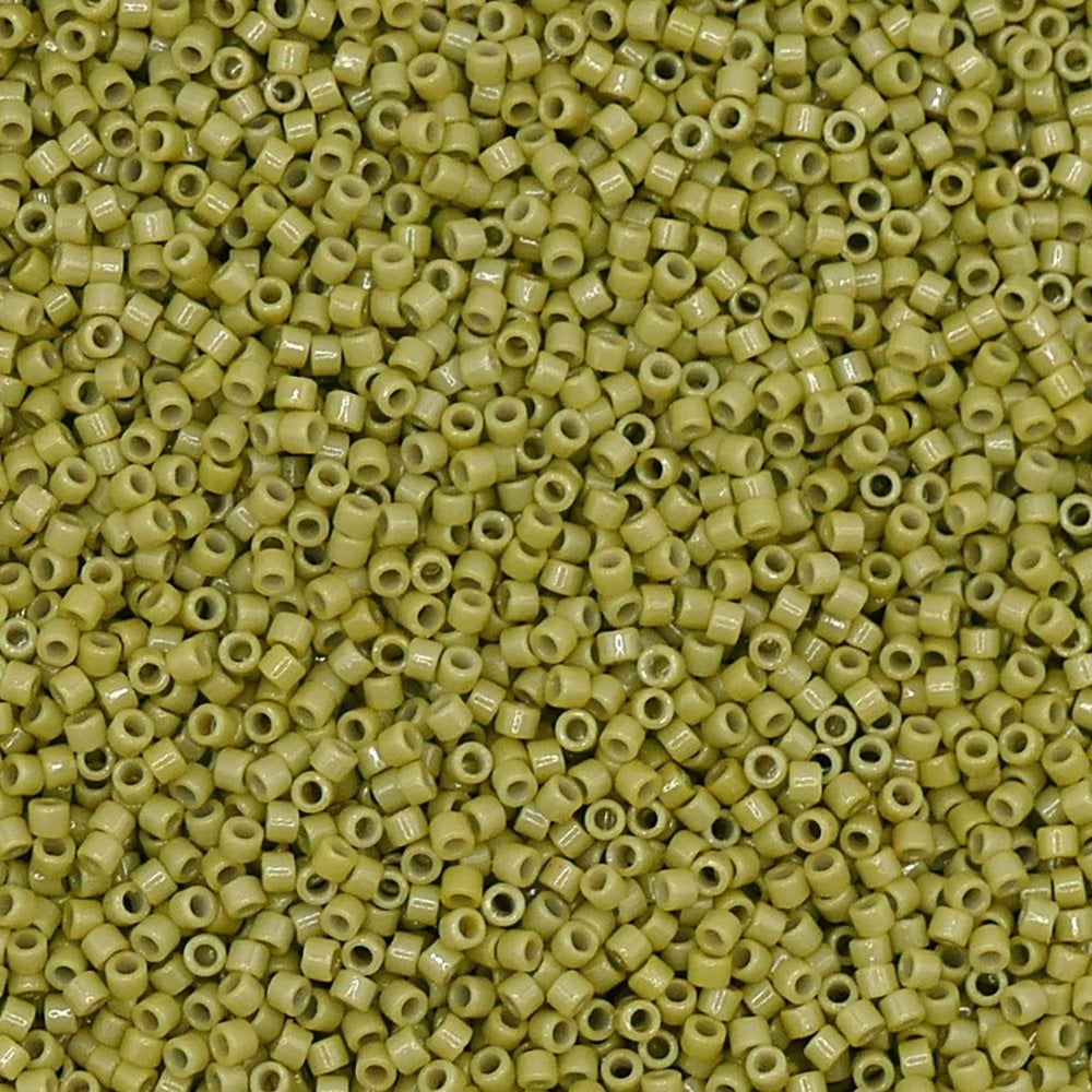 Miyuki 11/0 Delica Seed Beads, duracoat opaque cactus (DB2124)