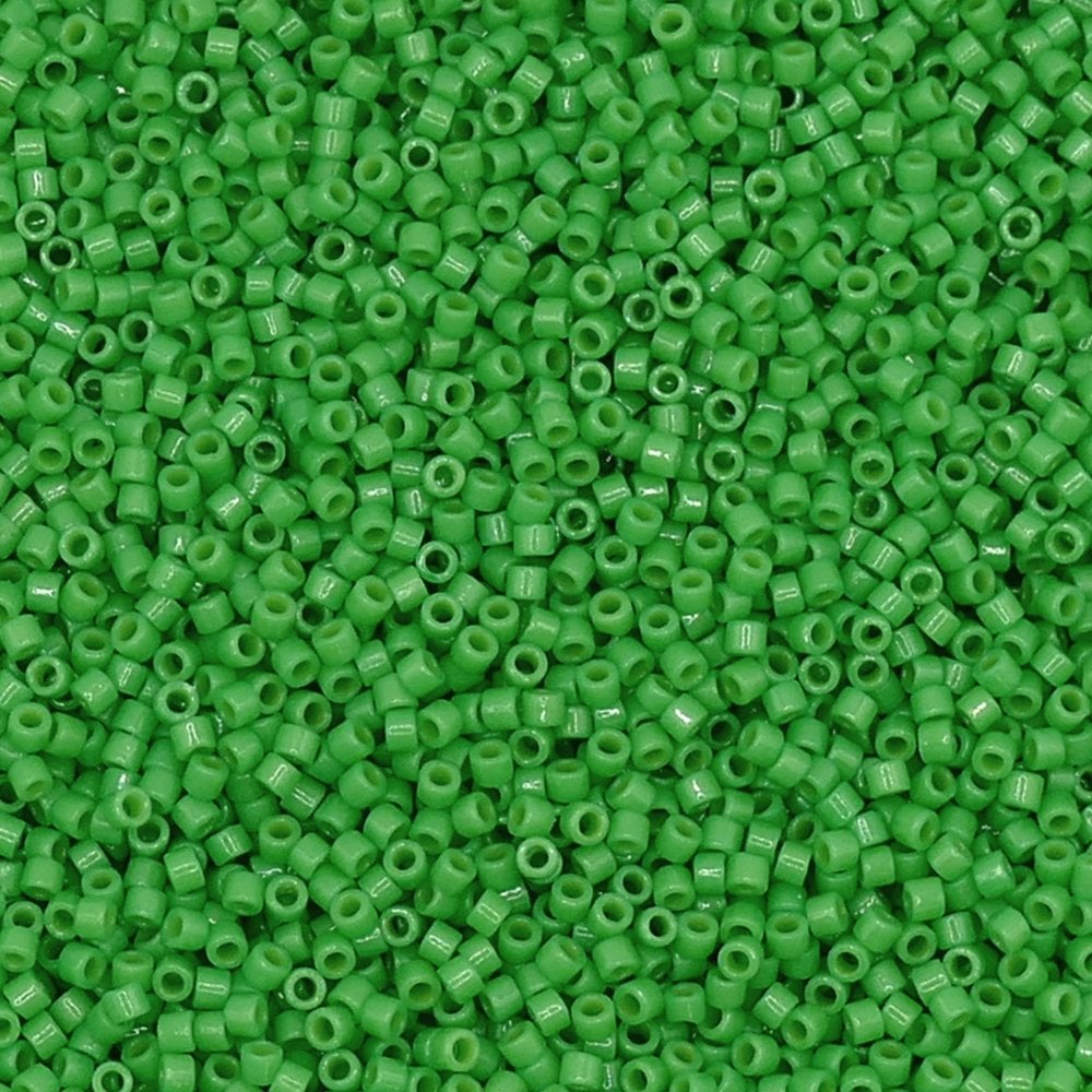 Miyuki 11/0 Delica Seed Beads, duracoat opaque fiji green (DB2126)