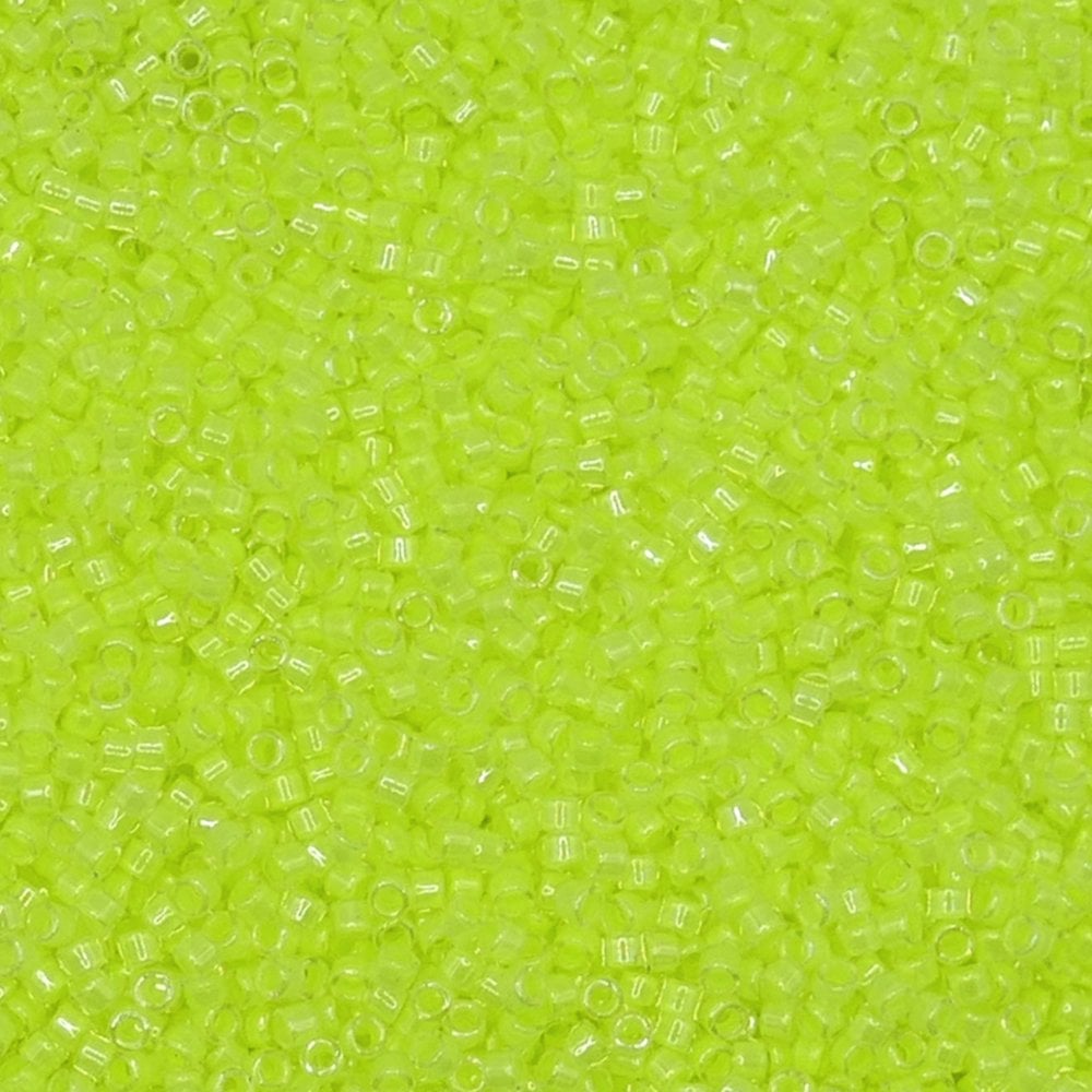 Miyuki 11/0 Delica Seed Beads, luminous limeade (DB2031)