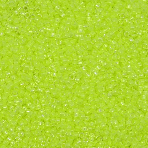 Miyuki 11/0 Delica Seed Beads, luminous limeade (DB2031)
