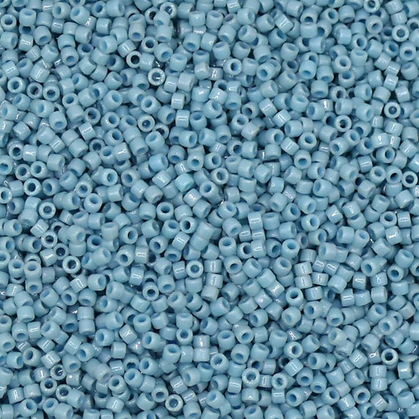 Miyuki 11/0 Delica Seed Beads, duracoat opaque moody blue (DB2129)