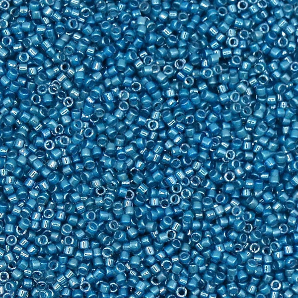 Miyuki 11/0 Delica Seed Beads, luminous dusk blue (DB2054)
