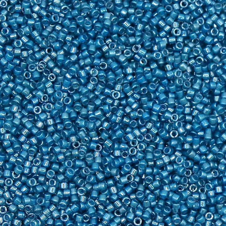 Miyuki 11/0 Delica Seed Beads, luminous dusk blue (DB2054)