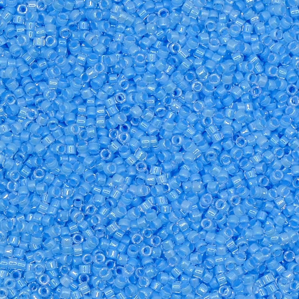 Miyuki 11/0 Delica Seed Beads, luminous ocean blue (DB2039)