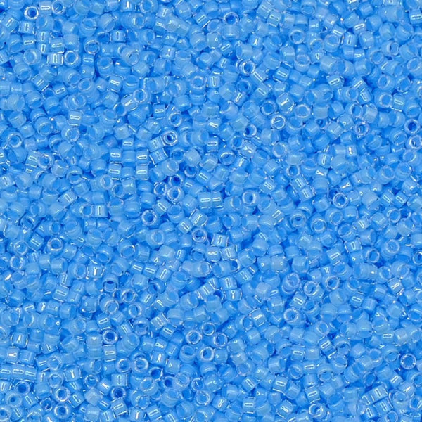 Miyuki 11/0 Delica Seed Beads, luminous ocean blue (DB2039)