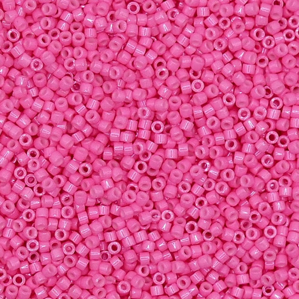 Miyuki 11/0 Delica Seed Beads, dyed opaque rose (DB1371)