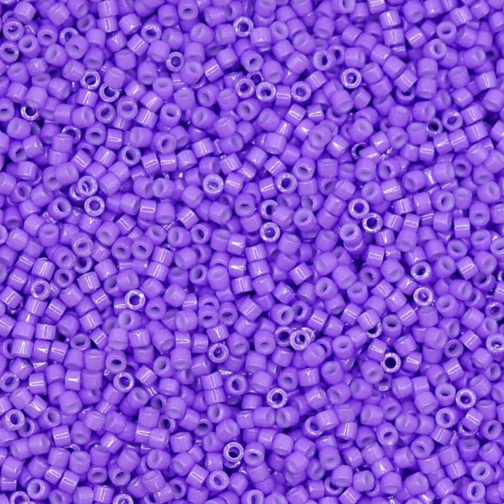 Miyuki 11/0 Delica Seed Beads, dyed opaque red/violet (DB1379)