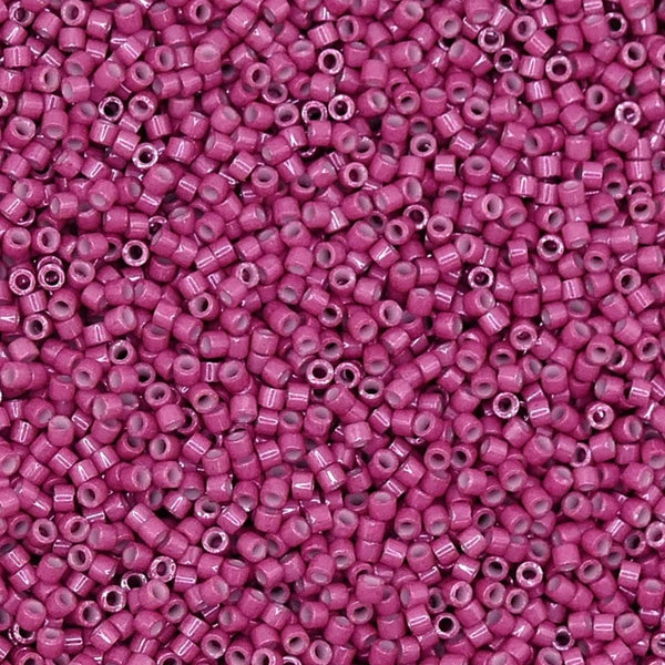 Miyuki 11/0 Delica Seed Beads, dyed opaque wine (DB1376)