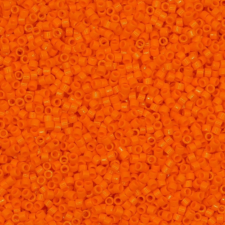 Miyuki 11/0 Delica Seed Beads, opaque mandarin (DB1133)