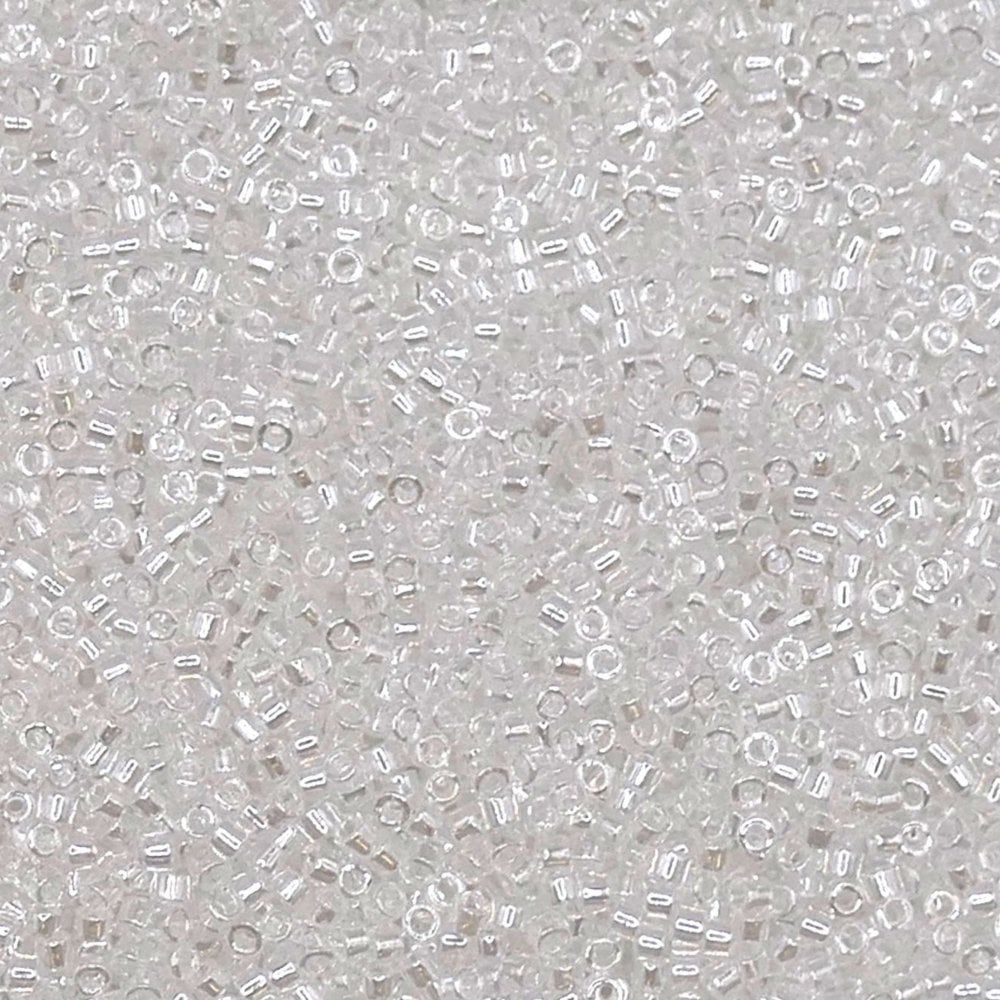 Miyuki 11/0 Delica Seed Beads, crystal luster (DB050)