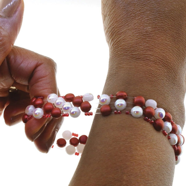 0.23mm Opelon Stretch Jewelry Fiber, white, additional photo