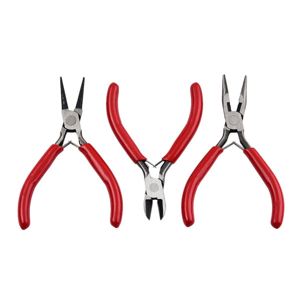 Economy 3 Piece Plier Set, red