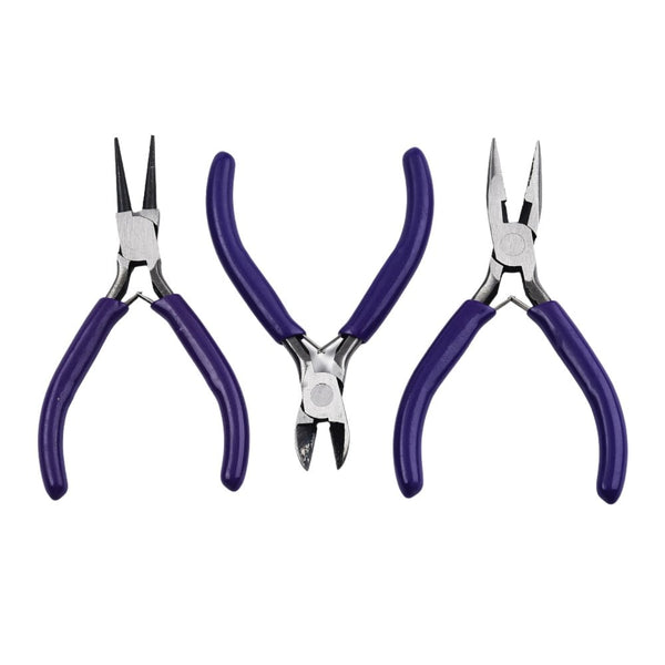 Economy 3 Piece Plier Set, purple