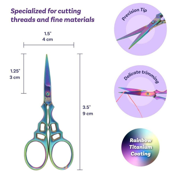 Beadsmith Chroma Series Embroidery Scissors 3.5 Inches, additional photo