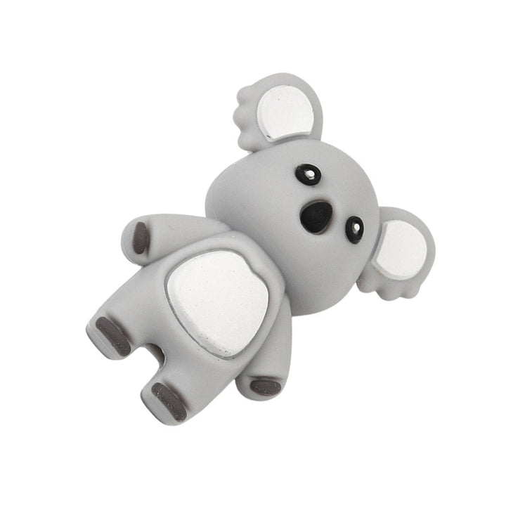 Silicone Koala Beads 30mm, grey, additional photo