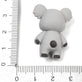 Silicone Koala Beads 30mm, grey, additional photo