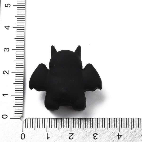 Silicone Dragon Beads 27mm, black, additional photo