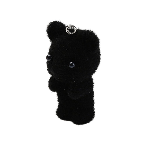 Flocked Resin Mouse Pendant 37mm, black, additional photo