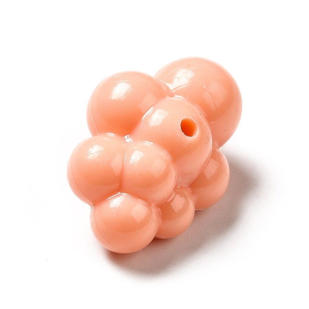 Acrylic Cloud Beads 24x17mm, opaque bright mix, additional photo