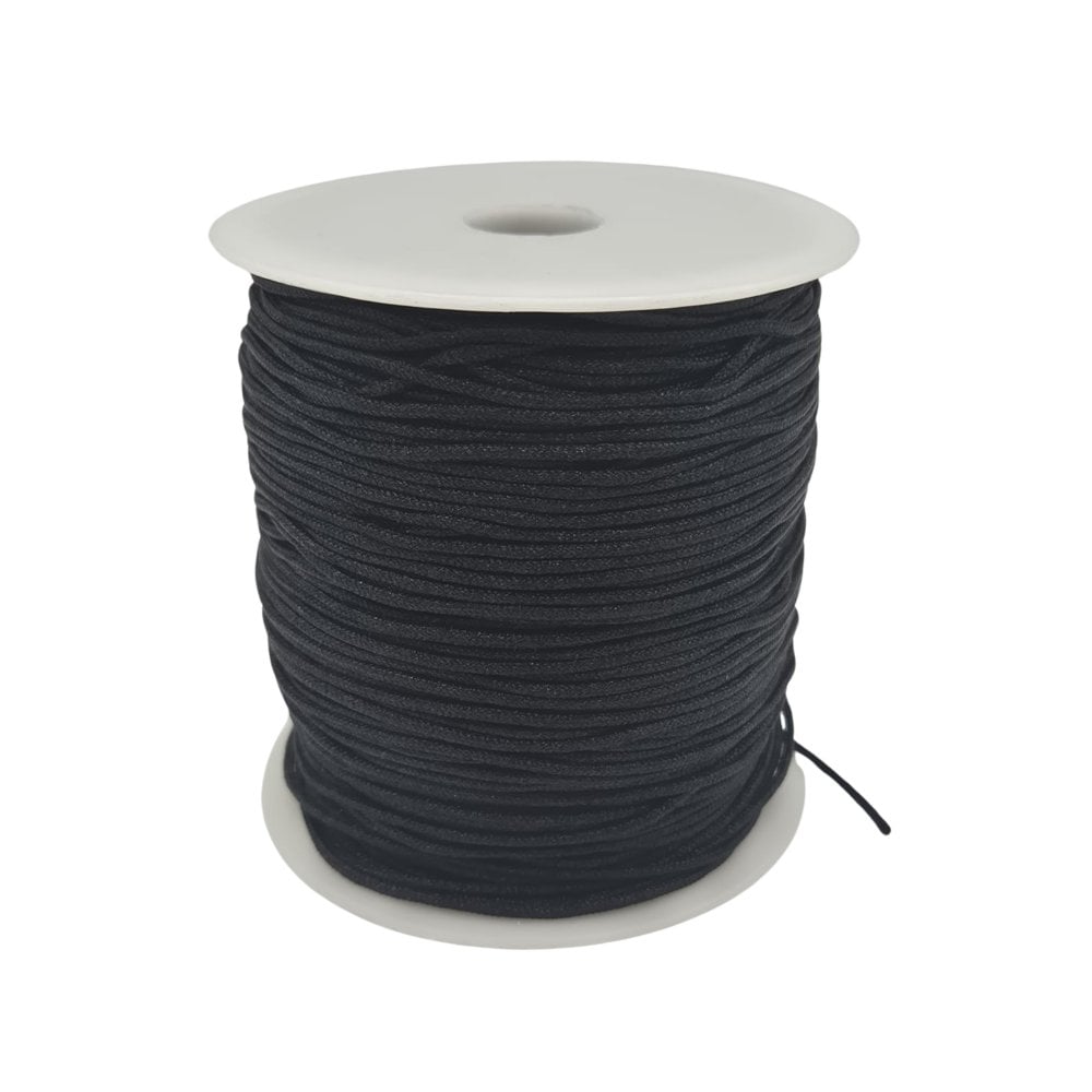 1.5mm Shamballa/Chinese Knotting Nylon Cord, black