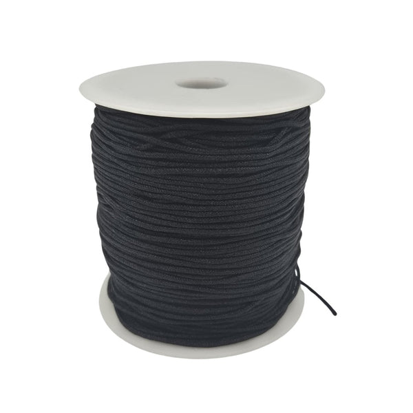 1.5mm Shamballa/Chinese Knotting Nylon Cord, black