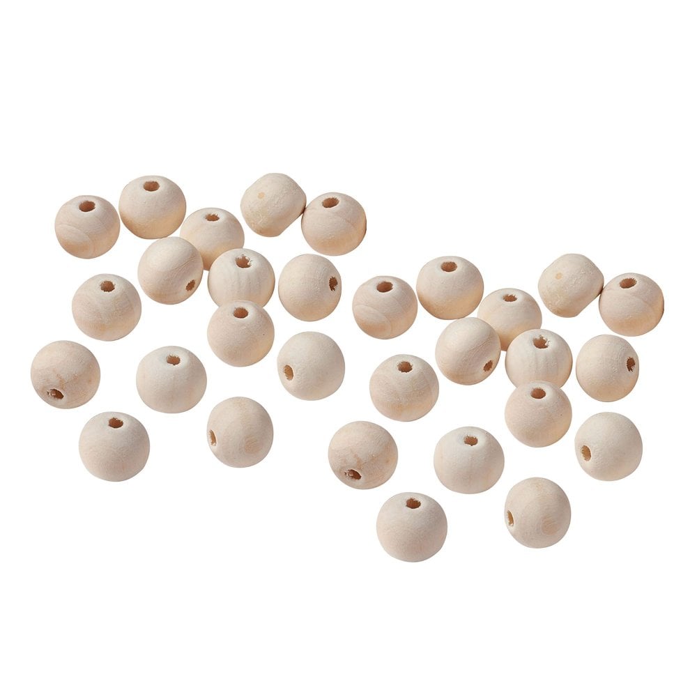 Wooden Beads Round 8mm, untreated