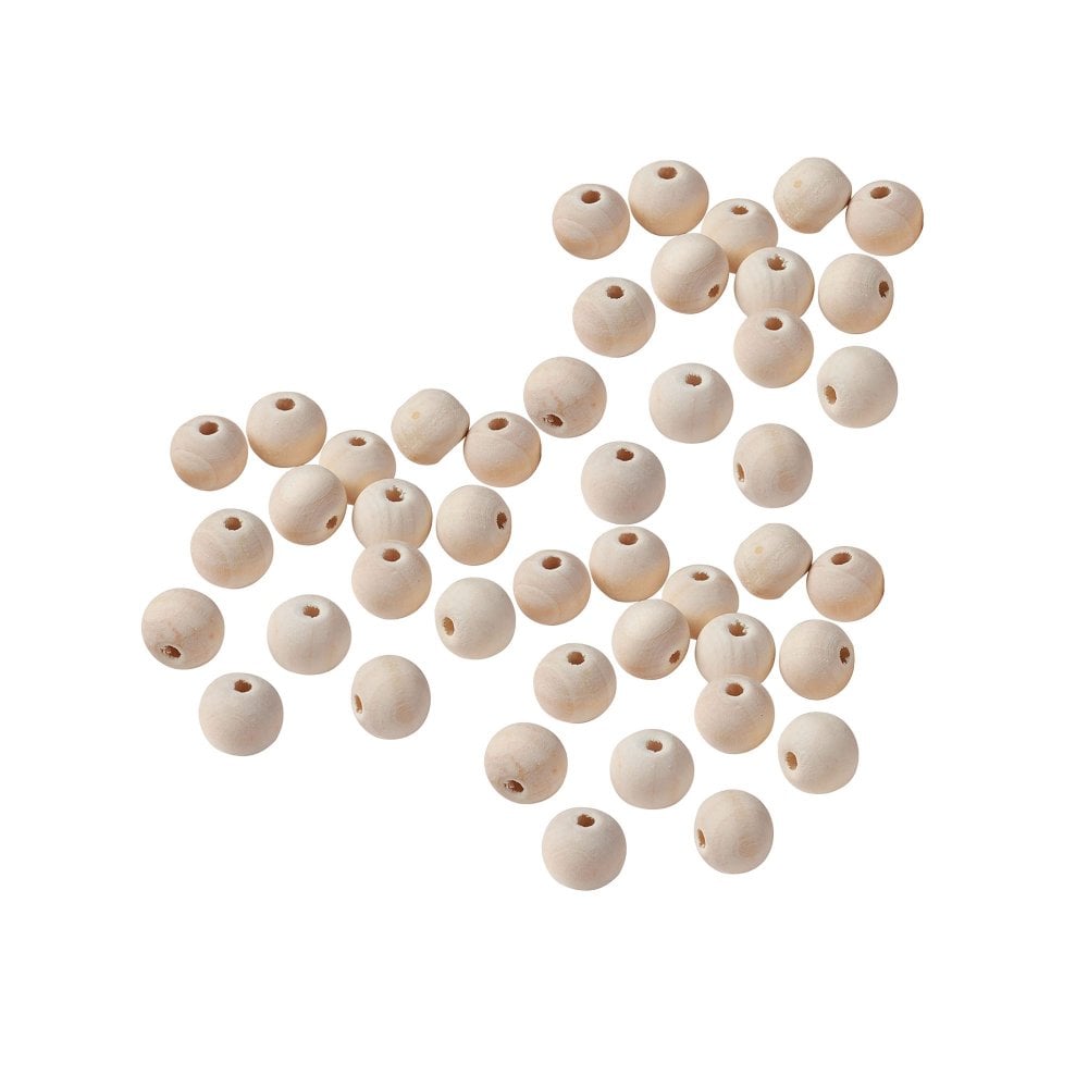 Wooden Beads Round 6mm, untreated