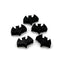 Wooden Bat Beads 22x15mm, black