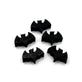 Wooden Bat Beads 22x15mm, black