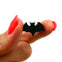 Wooden Bat Beads 22x15mm, black, additional photo