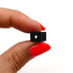 Wooden Bat Beads 22x15mm, black, additional photo