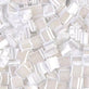 Miyuki Tila Beads, white pearl