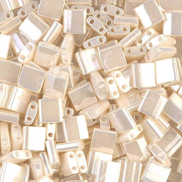 Miyuki Tila Beads, antique ivory pearl ceylon