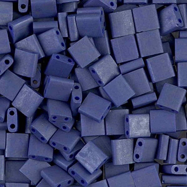 Miyuki Tila Beads, matte cobalt
