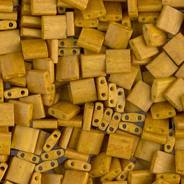 Miyuki Tila Beads, mustard