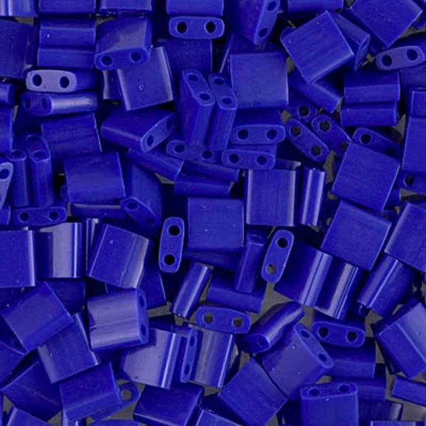 Miyuki Tila Beads, opaque cobalt
