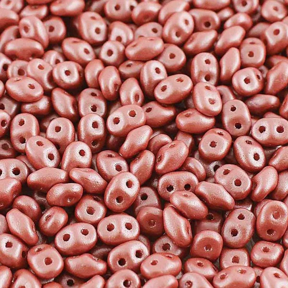 Matubo SuperDuo Czech Beads 2.5x5mm, pearl shine autumn leaf
