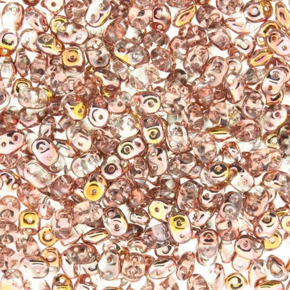 Matubo SuperDuo Czech Beads 2.5x5mm, crystal capri gold