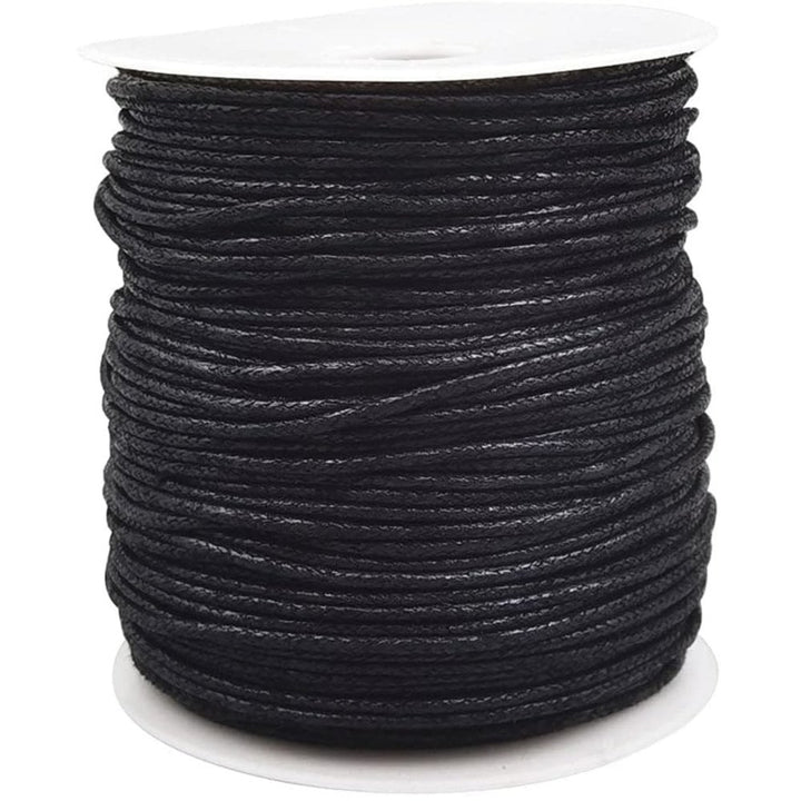 1.5mm Waxed Cotton Cord, black