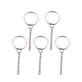 Split Ring/ Key Ring with Chain 25mm, 304 stainless steel