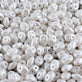 Matubo SuperDuo Czech Beads 2.5x5mm, pearl shine white