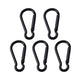 Key Clasp / Aluminium Rock Climbing Style 46x22mm, black